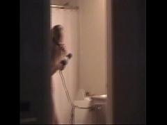 Super videotape recording category teen (135 sec). Young hot blonde gf naked in bathroom caught me recording.