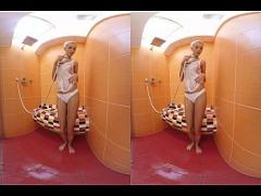 Full video link category virtual_reality (290 sec). Karol Lilien is hot for your cock in the shower and in the room.