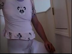 Free film category pissing (723 sec). ABDL peeing pantyhose and double diapered.
