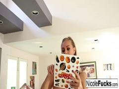 Genial video category blonde (426 sec). Hot Nicole Aniston plays with Halloween stickers then her wet pussy.