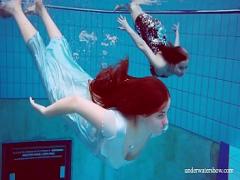 Adult sensual video category lesbian (337 sec). Dashka and Vesta underwater teens.
