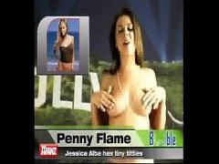 Full stream video category celebrity (199 sec). Penny Flame and celeb boobs.