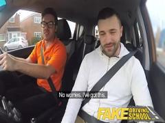Nice video category milf (603 sec). Fake Driving School lucky young lad seduced by his busty milf examiner.